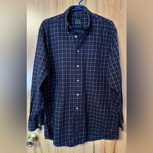 EUC Jos. A. Bank Casual Button Down Shirt in Blue and Tan